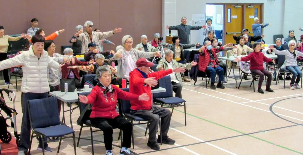 Carefirst_womens_group_mothers_day-celebration_Yummy_Yummy_Lunch_2025_seniors_practice_Tai_Chi