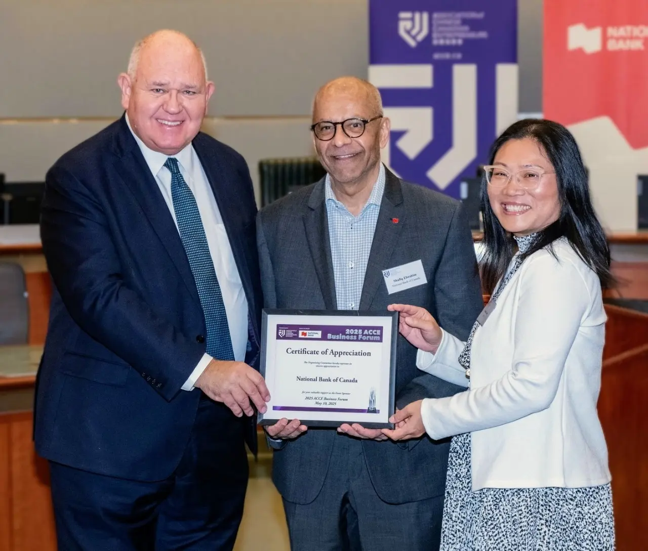 ACCE_Business_Forum_2025_plaque_presentation_to_sponsor