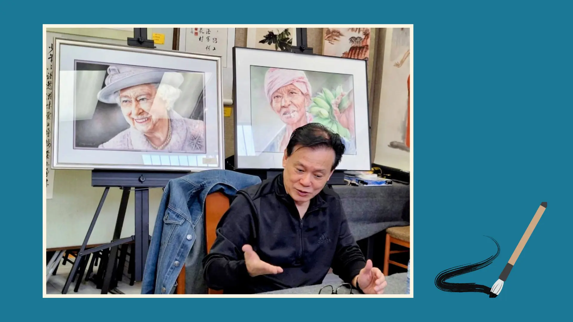 CAEAC_members's_exhibition_2025_Mr._Kwok_presentation_on_artwork