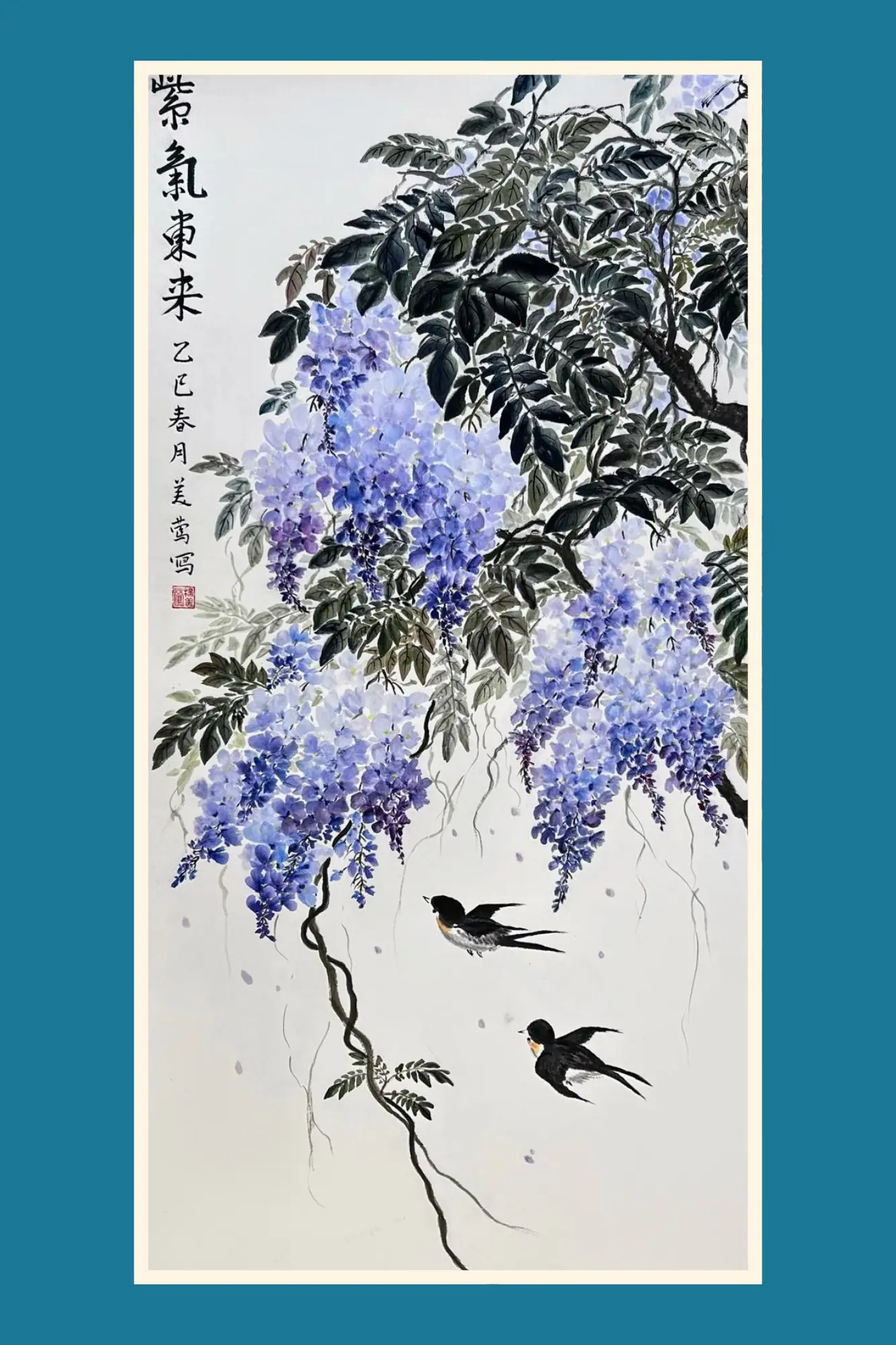 CAEAC_members's_exhibition_2025_member_artwork_purple_flower