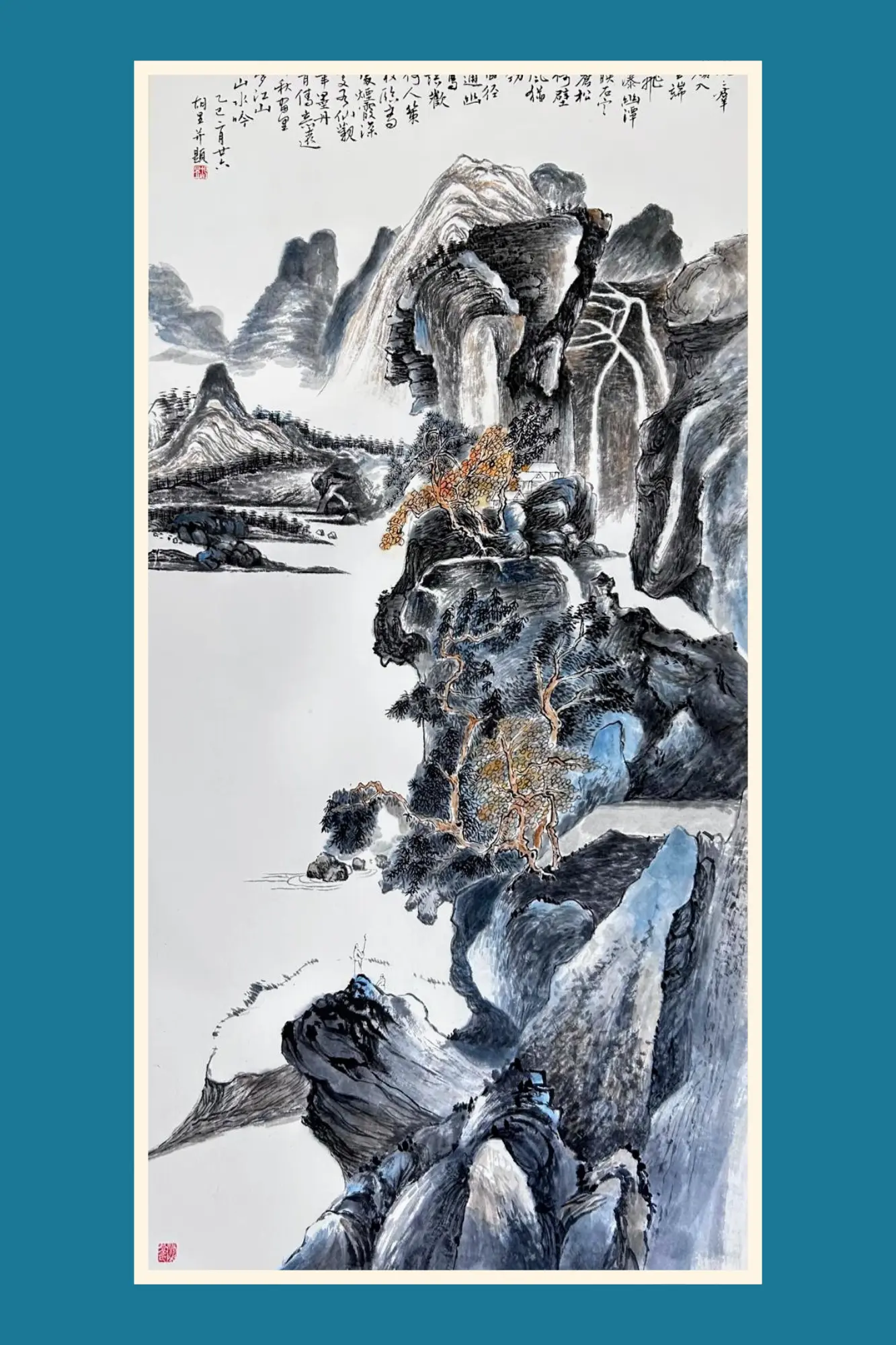 CAEAC_members's_exhibition_2025_Mr._Wu_artwork_landscape