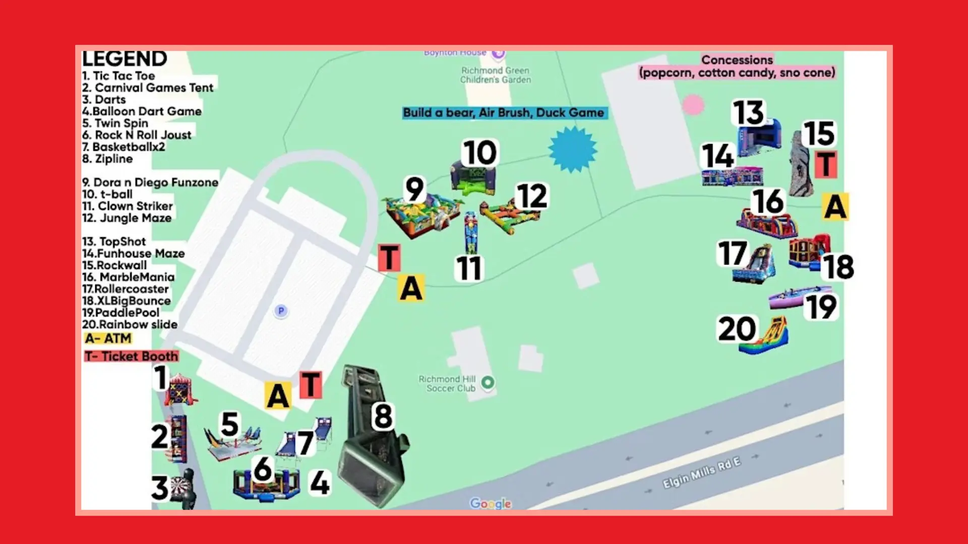 Canada_Day_celebration_2025_York_Region_Richmond_Hill_Party_Tyme_Treats_and_Amusements_site_map