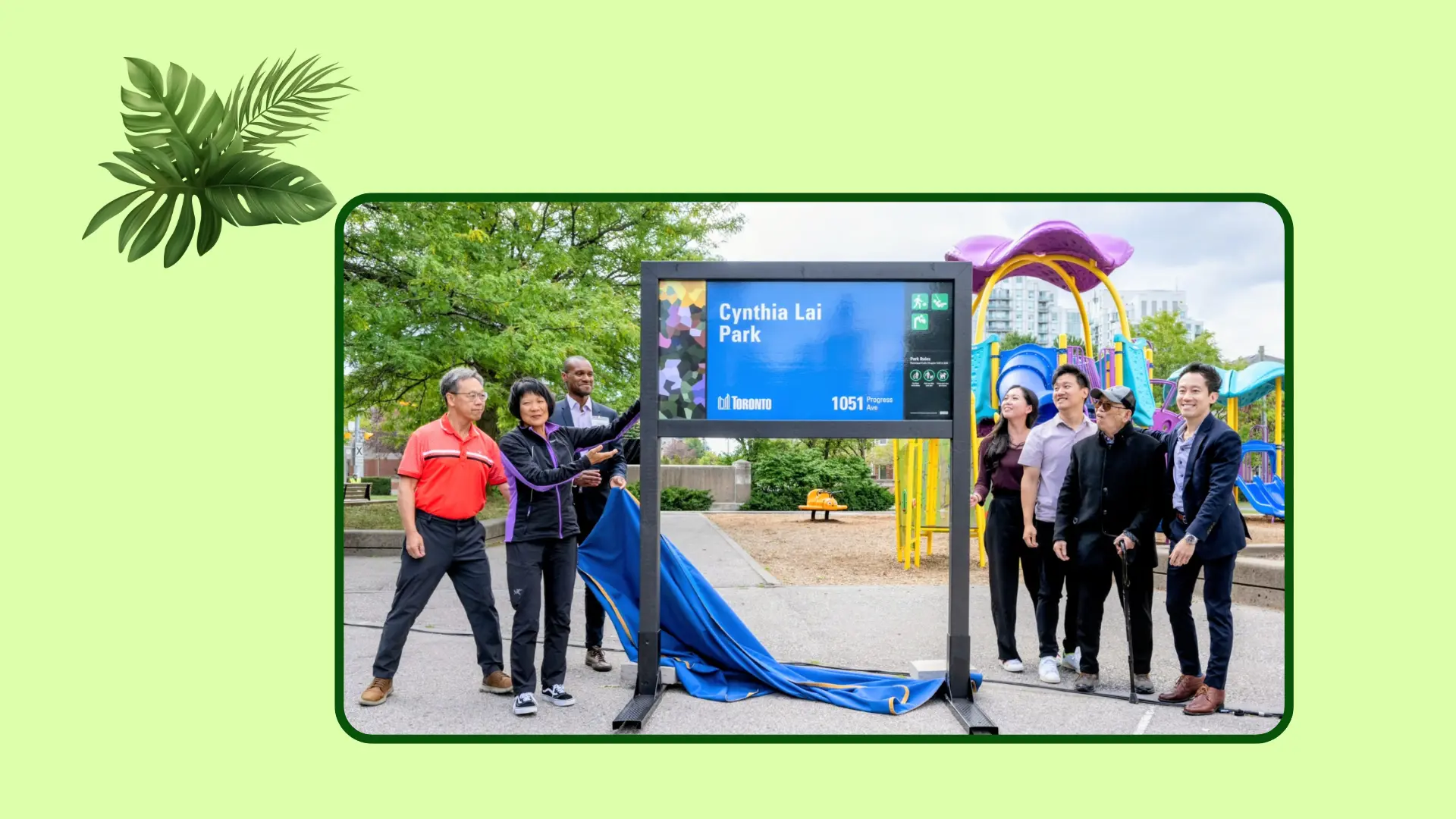 Cynthia_Lai_Park_commemorates_the_late_City_Councillor_Cynthia_Lai_Unveiling_ceremony_with_rep._&_guests