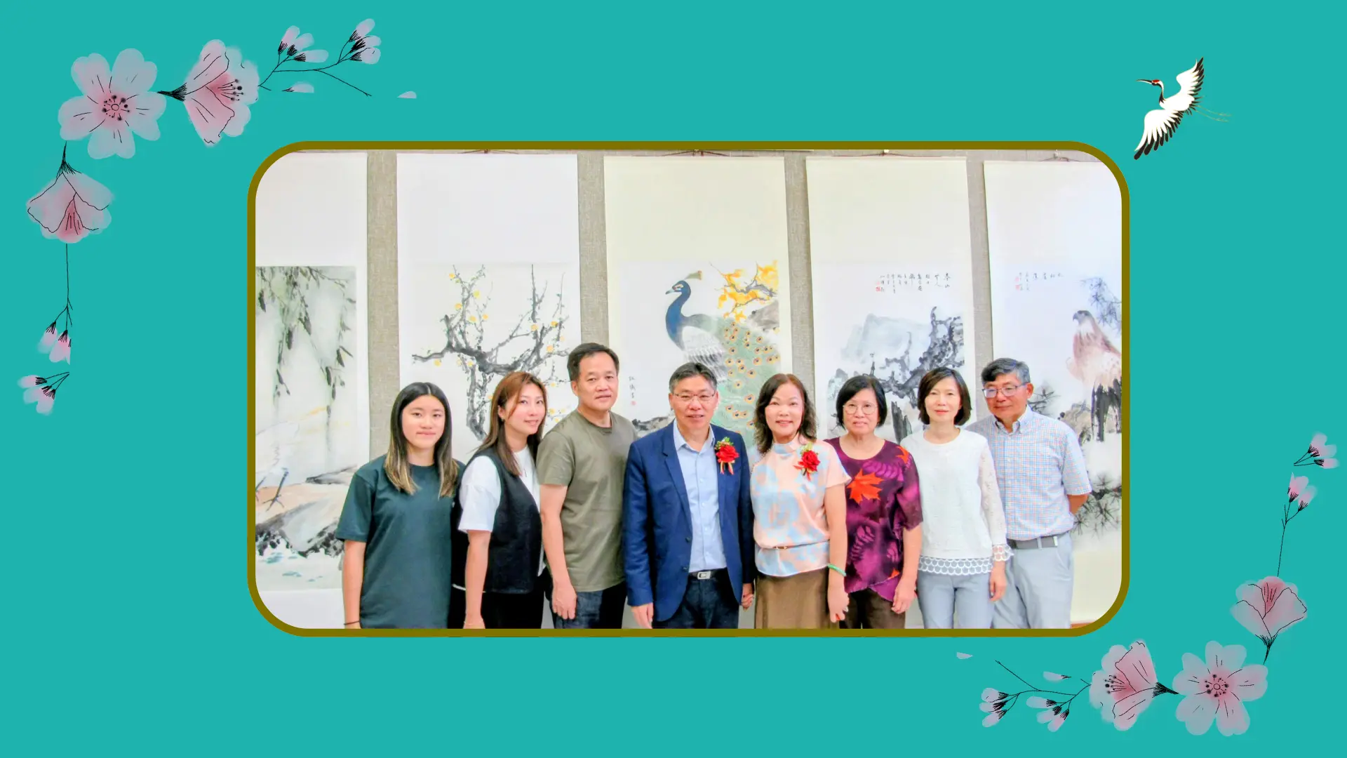 Doris_Siu_art_exhibition_opening_ceremony_Doris_Siu_&_her_husband_&_family-members_group_photo
