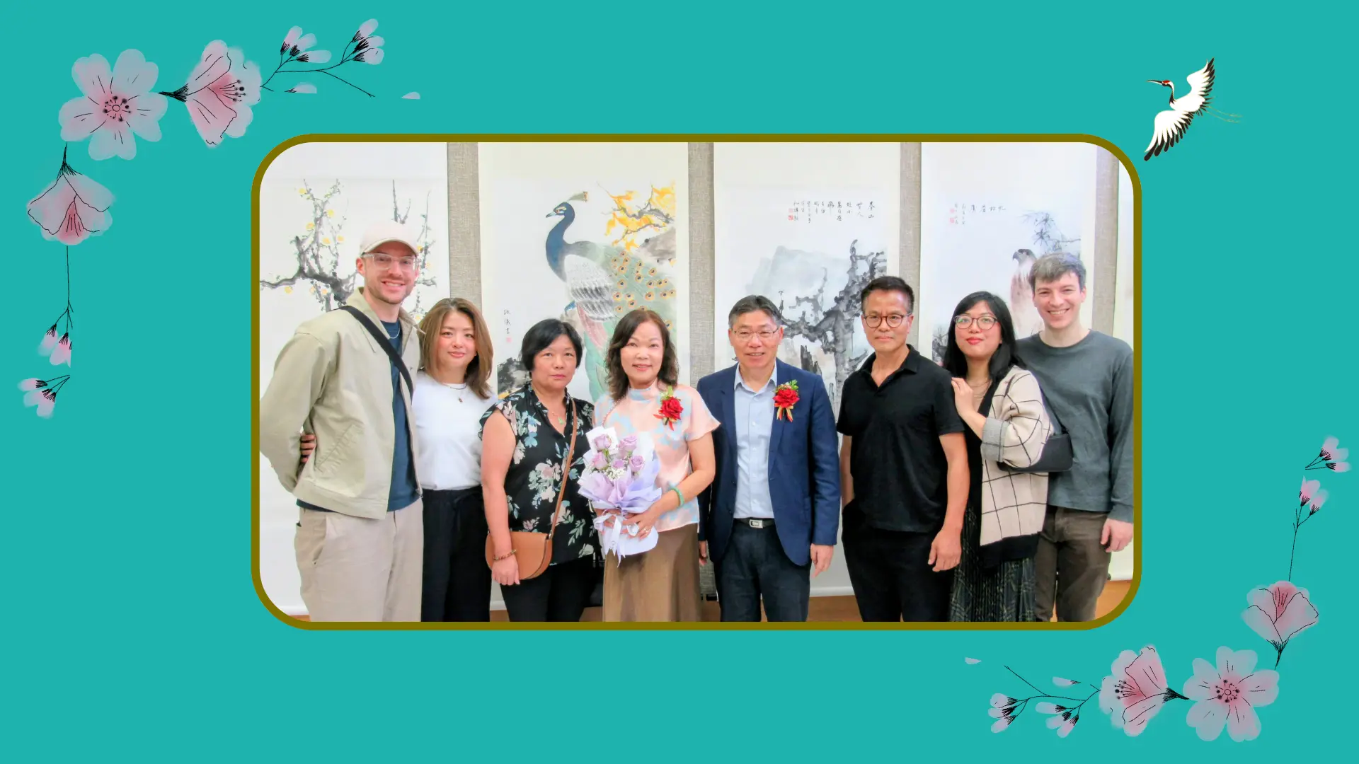 Doris_Siu_art_exhibition_opening_ceremony_Doris_Siu_&_her_husband_&_friends_group_photo