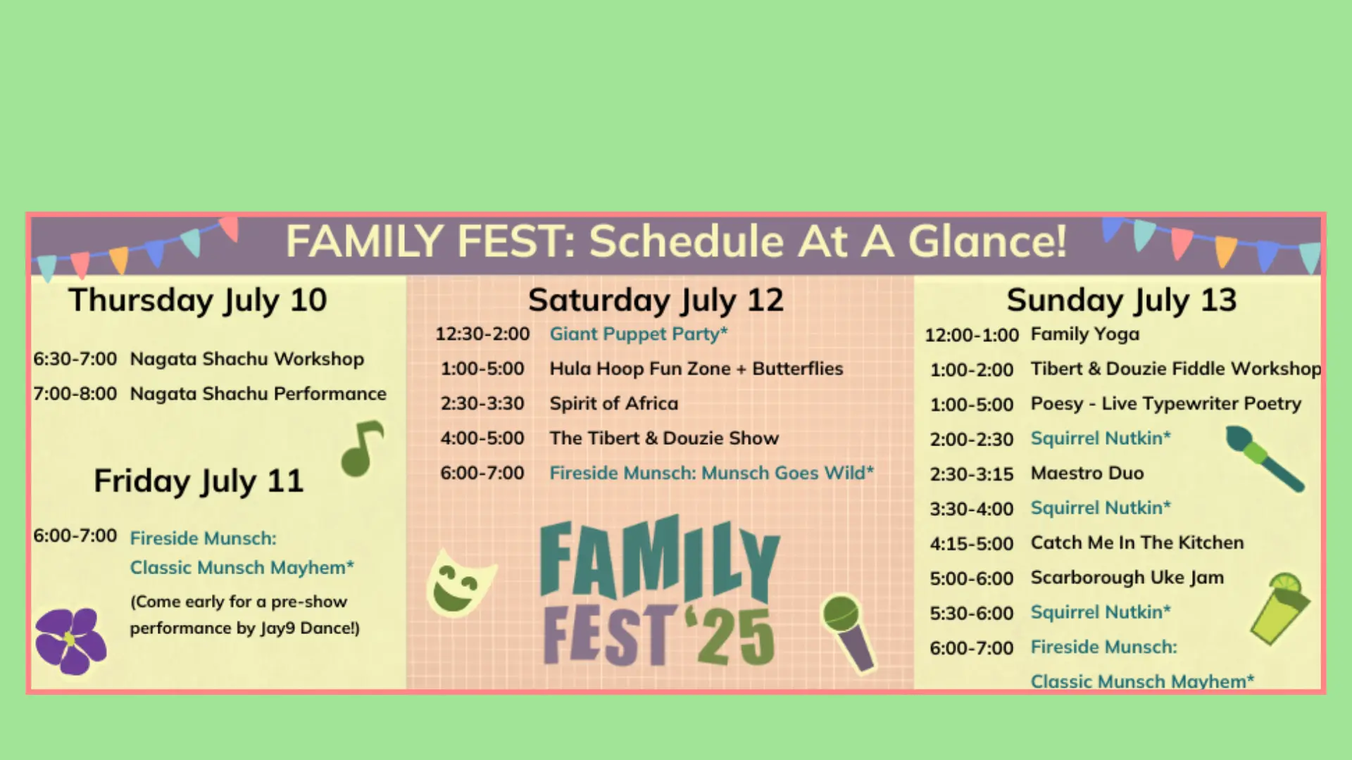 Guild_Festival_Theatre_Family_Fest_2025_event_schedule