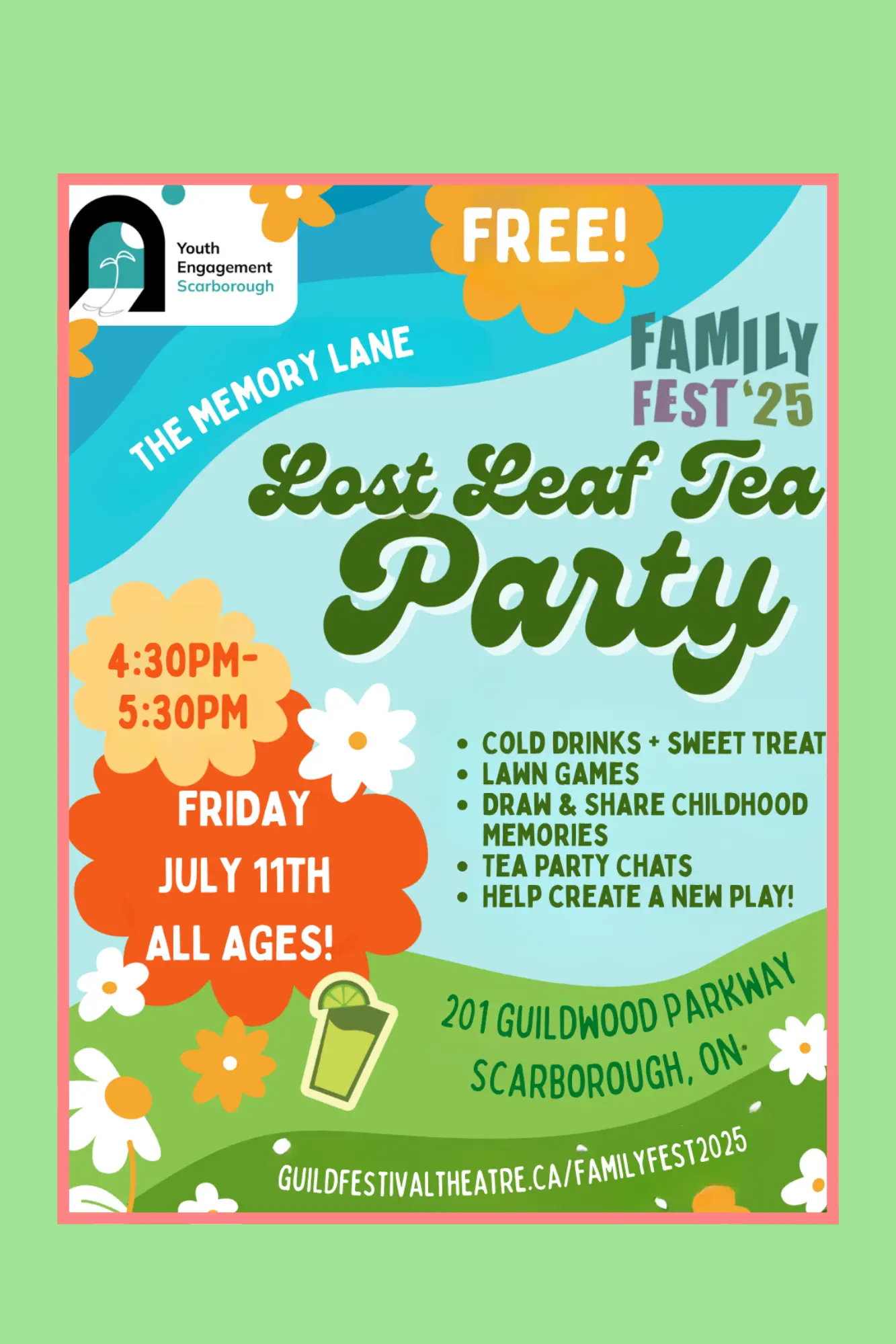 Guild_Festival_Theatre_Family_Fest_2025_The_Memory_Lane_Lost_Leaf_Tea_Party_poster