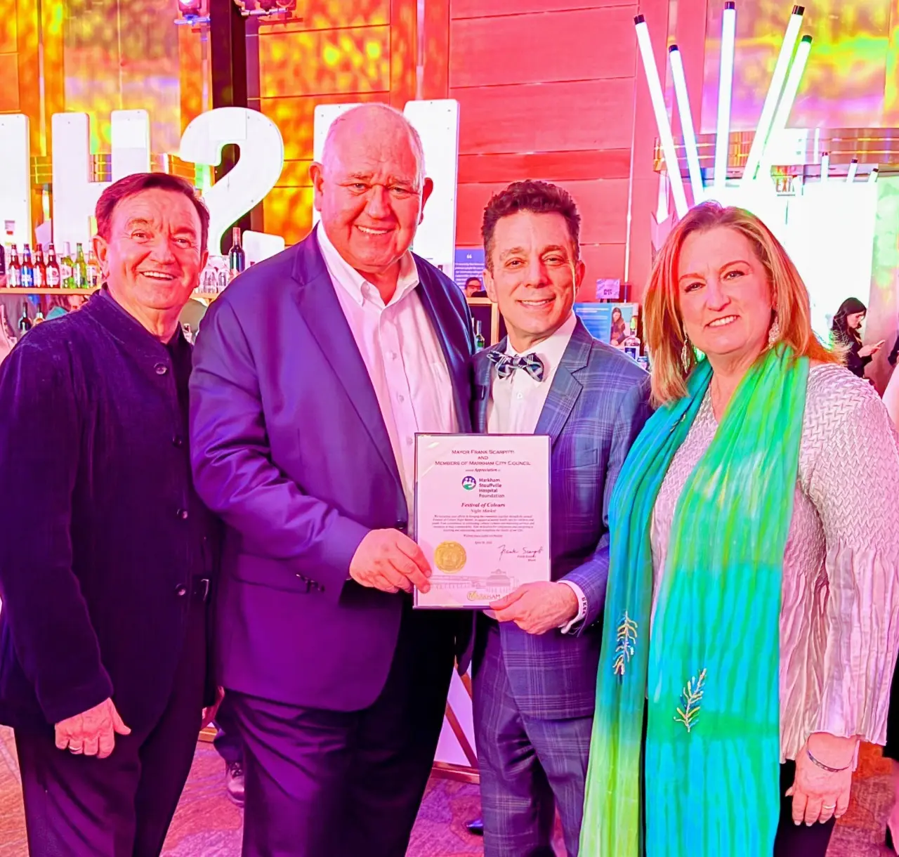 MSH_Festival_of_Colours_Night_Market_2025_rep._presented_appreciation_plaque_to_supporter