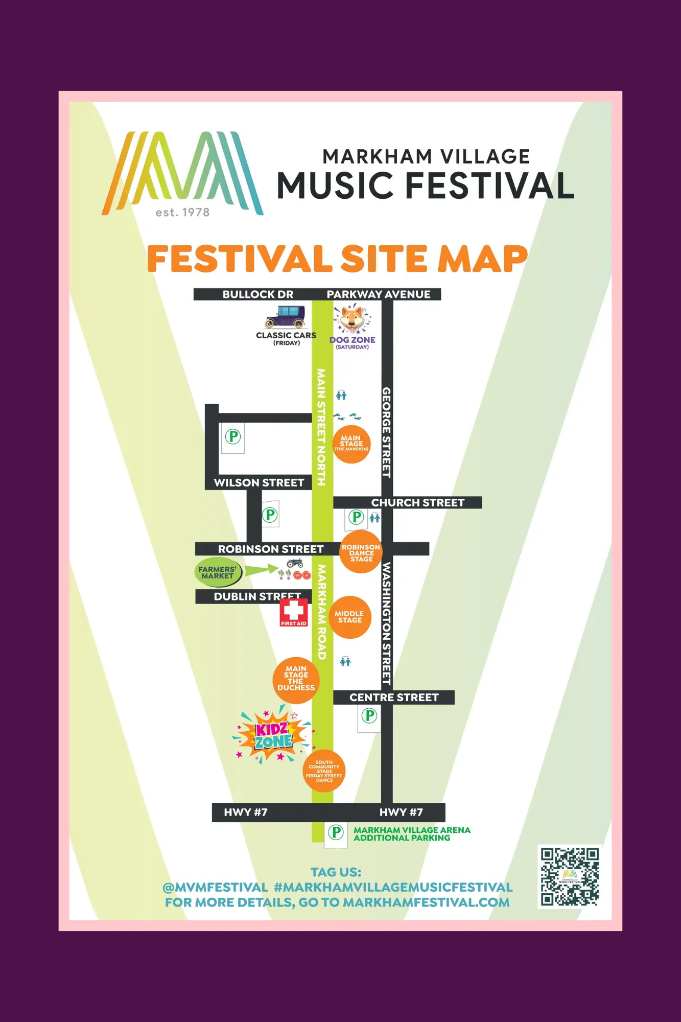 Markham_Village_Music_Festival_2025_site_map