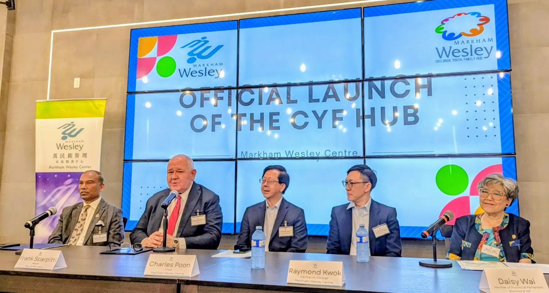 Markham_Wesley_Centre_CYF_Hub_launch_rep._&_guests_on_panel