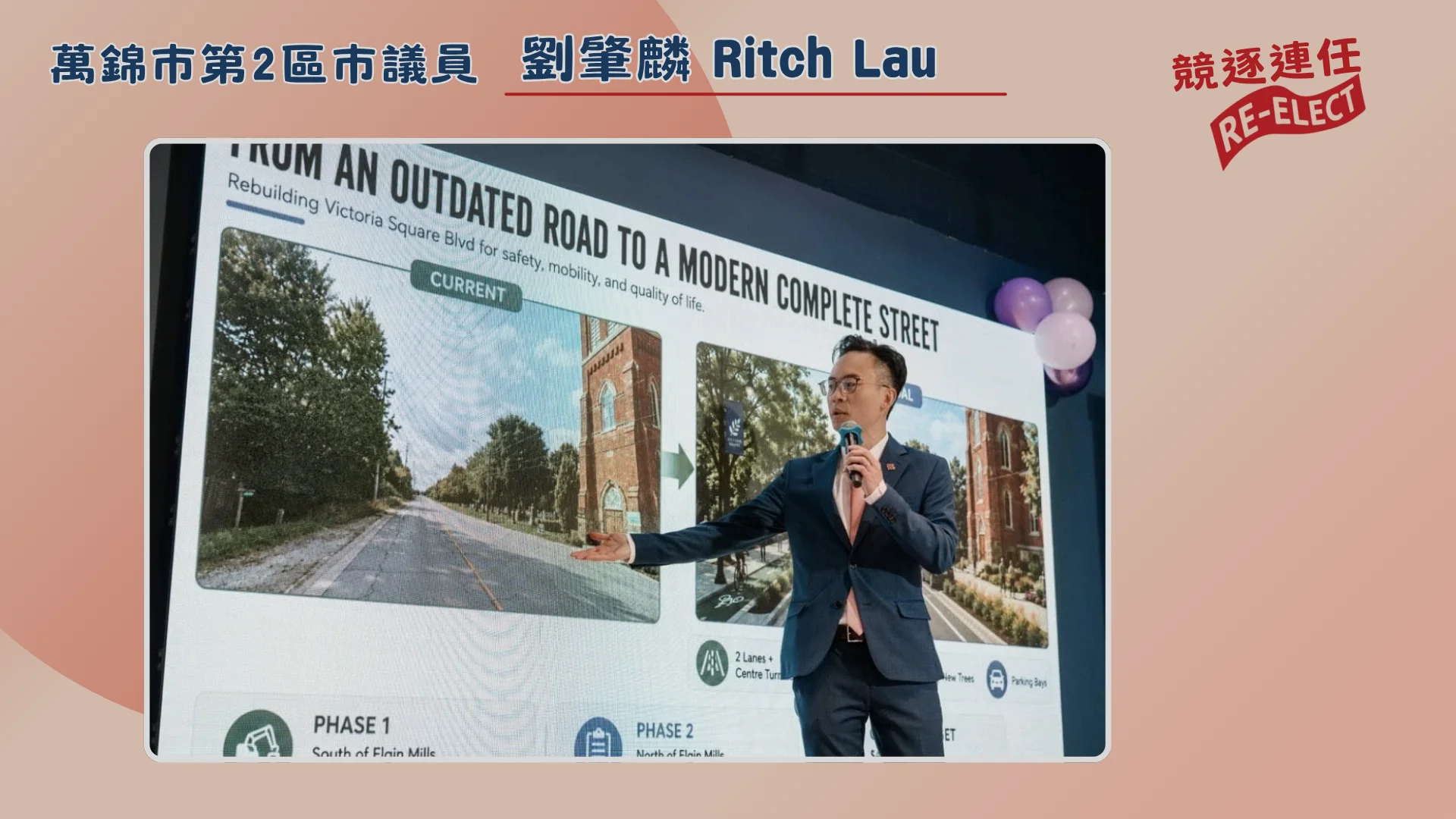 Markham_election_2026_#2_ward_candidate_Ritch_Lau_re-elect_election_campaign_launch_overview_local_work_achievement