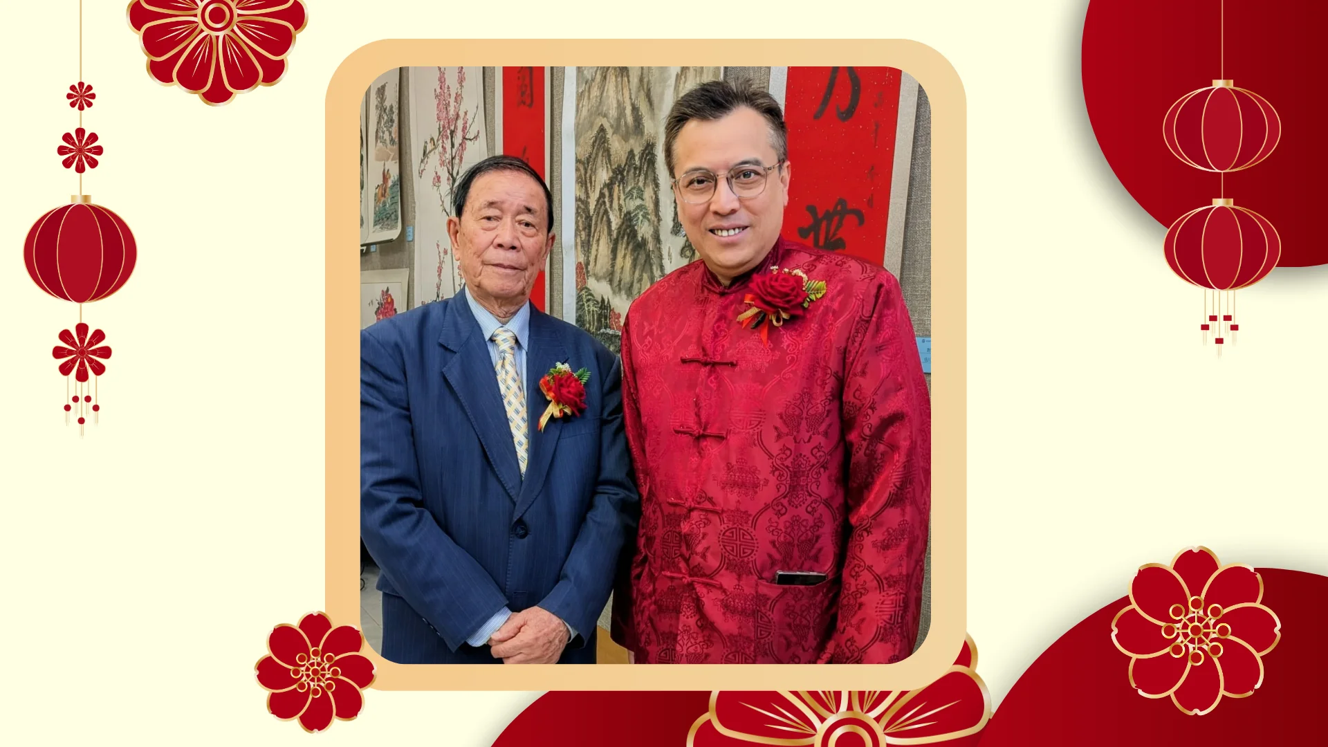 OCAA_Chinese_New_Year_2026_art_exhibition_&_Spring_gathering_Richmond_Hill_councillor_Michael_Shiu_with_director_Mr._Ng