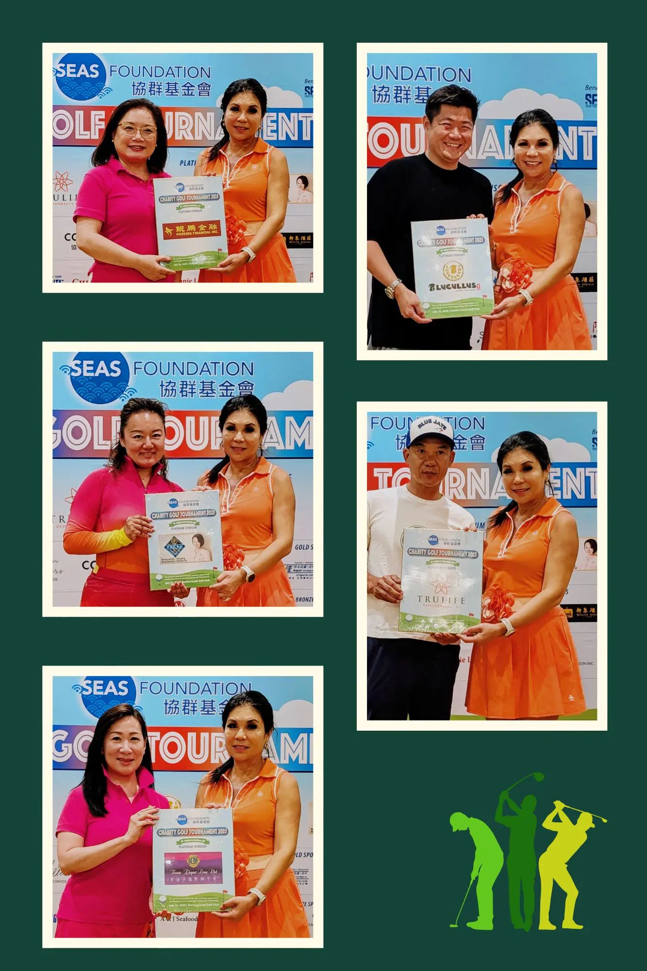 SEAS_Charity_Golf_Tournament_&_dinner_2025_president_Michelle_Chu_&_platinum_sponsors