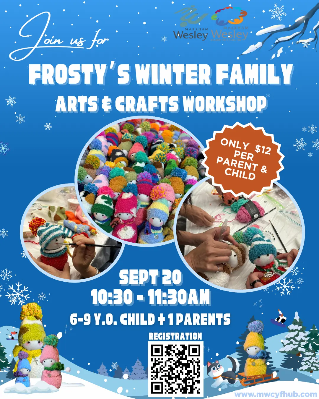 Wesley_Community_centre_snowman_workshop_poster