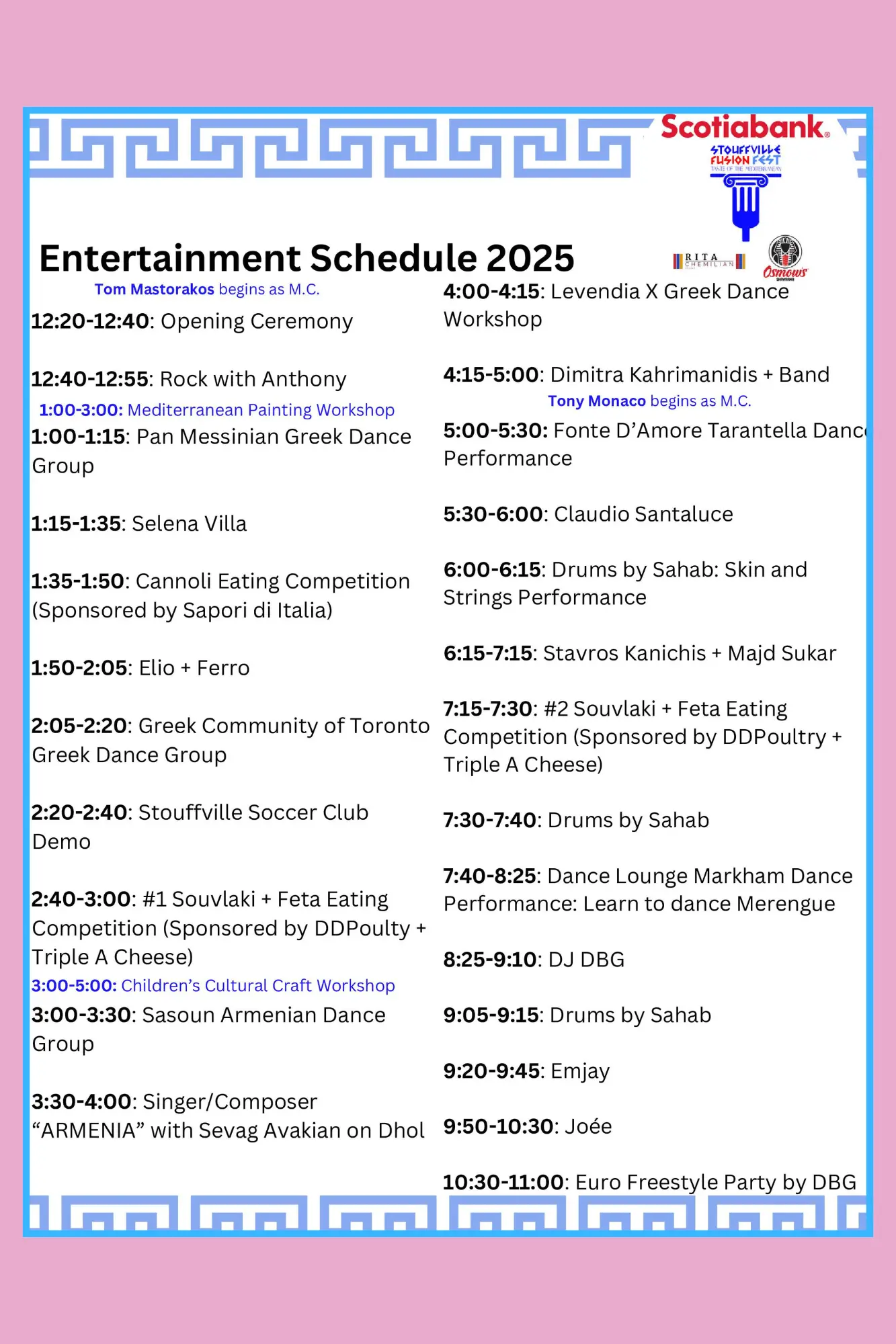 Summer_Fun_2025_#6_Stouffville_Fusion_Fest_2025_entertaimment_schedule