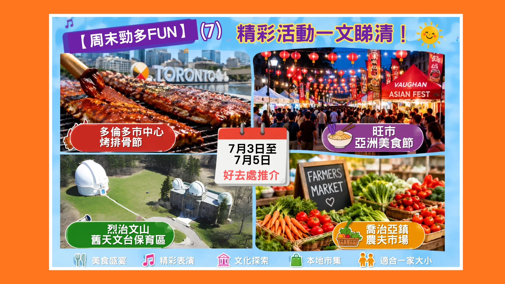 Weekend_Fun_#7_Downtown_Toronto_RIBFEST_&_Vaughan_Asian_Fest_&_Richmond_Hill_David_Dunlap_Observatory_&_Georgina_Farmers_Market