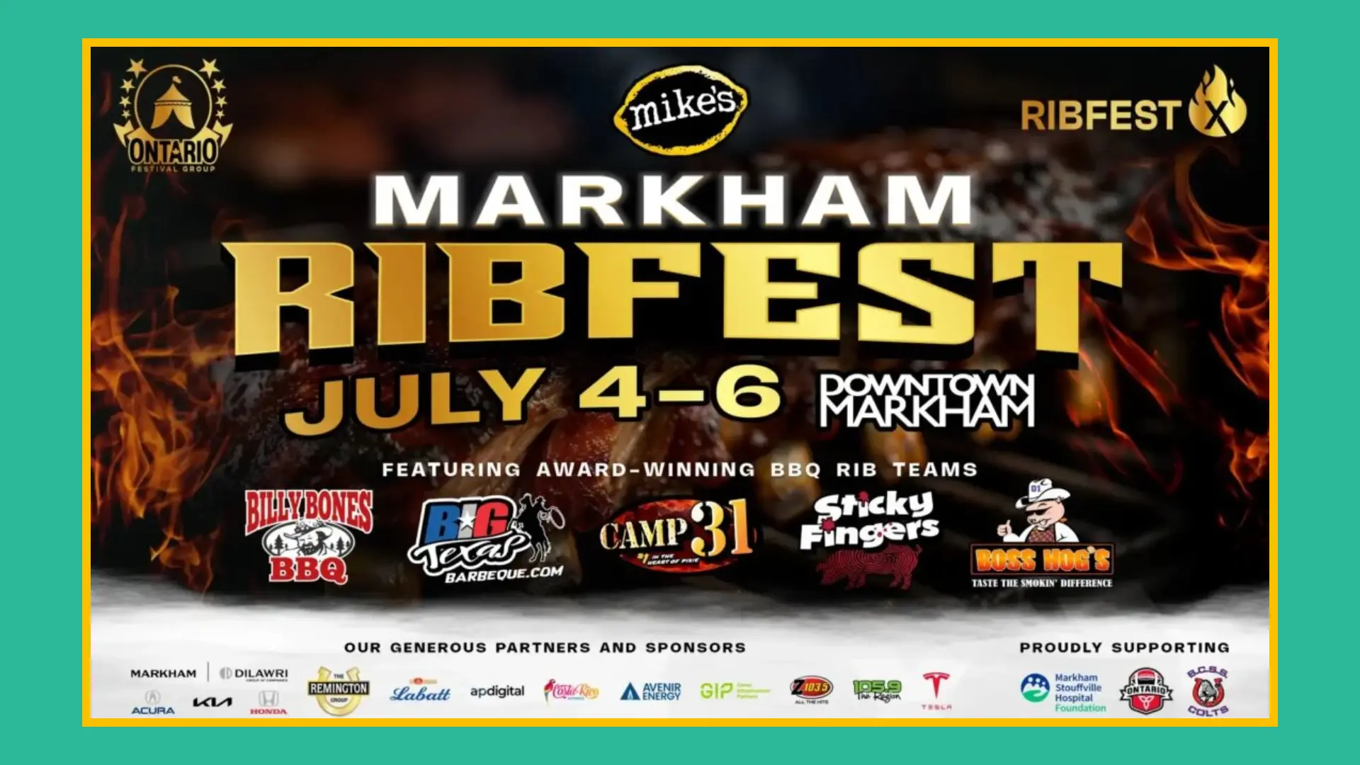 Summer_community_events_Markham_Ribfest_2025_poster